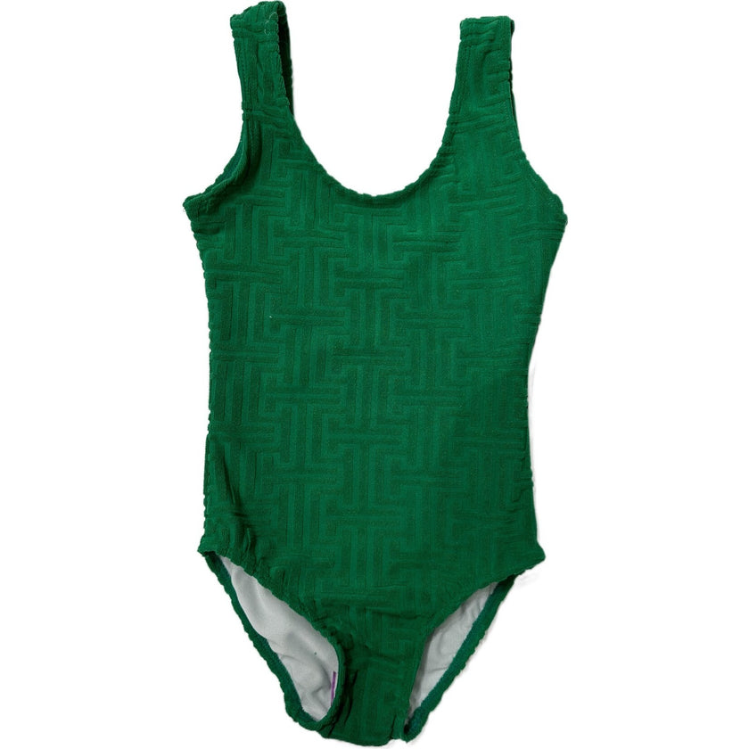 Patterned 3 Piece Swimsuit and Shorts Set