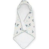 Infant Hooded Towel - Tan Gingham