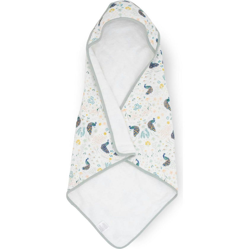 Infant Hooded Towel - Tan Gingham