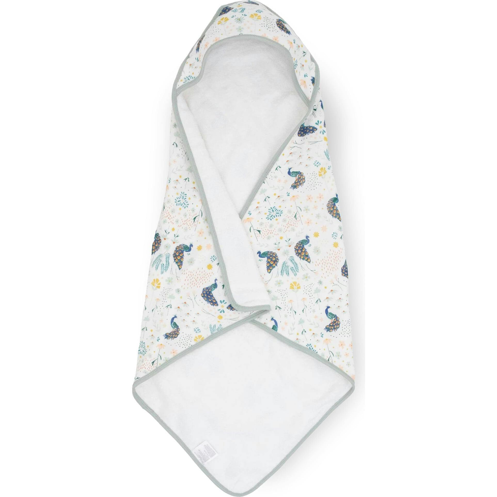 Infant Hooded Towel - Tan Gingham