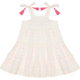 Bella Shoulder Tie Swiss Dot Sundress, Dots