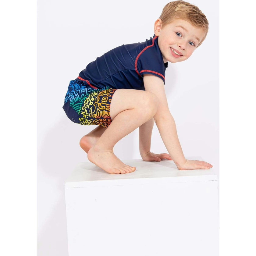 Short Sleeve Rocket Rashguard Swim Set