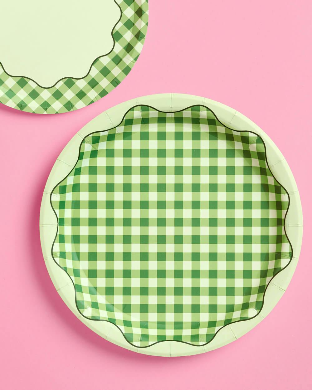 Christmas Cottage Plates - 10 paper plates, 9in