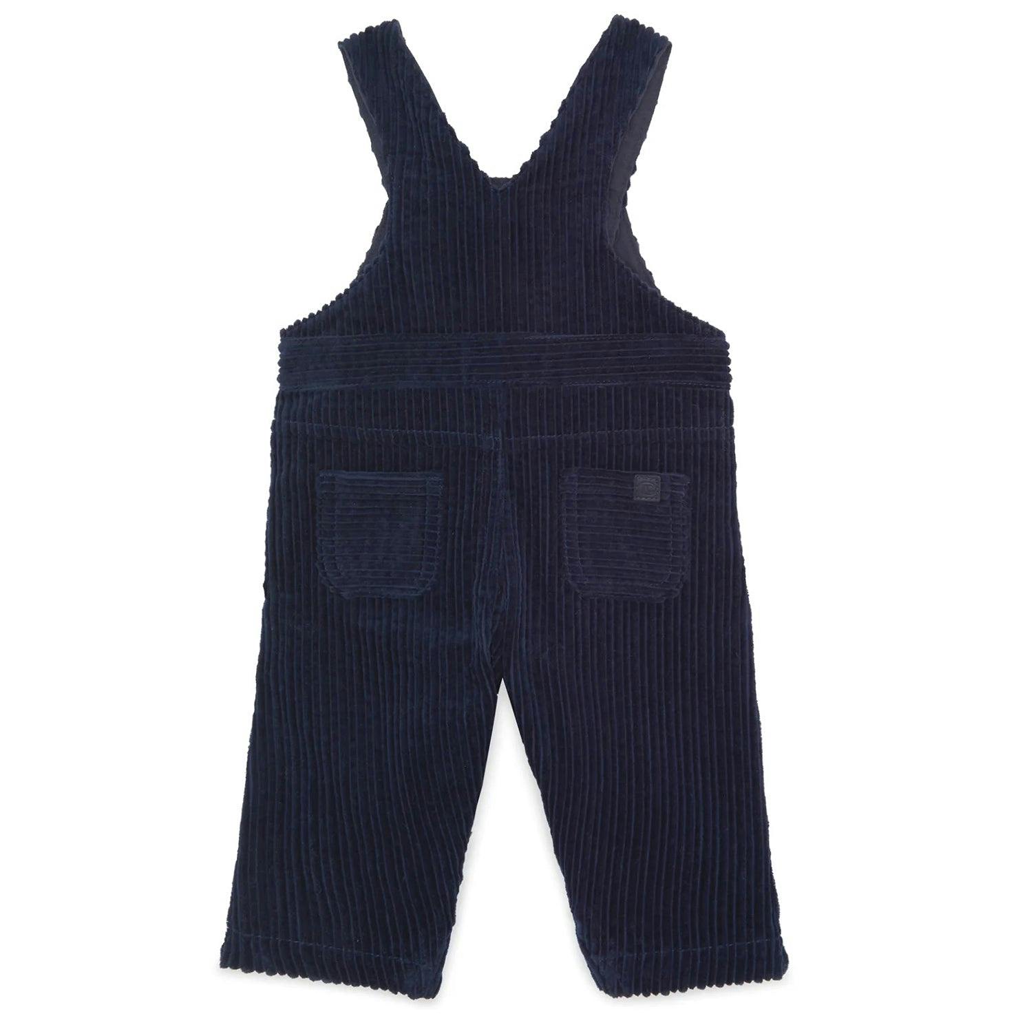 TARTINE ET CHOCOLAT Cord Baby Overalls - Marine