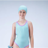 Textured Water Stripes Cap, Green