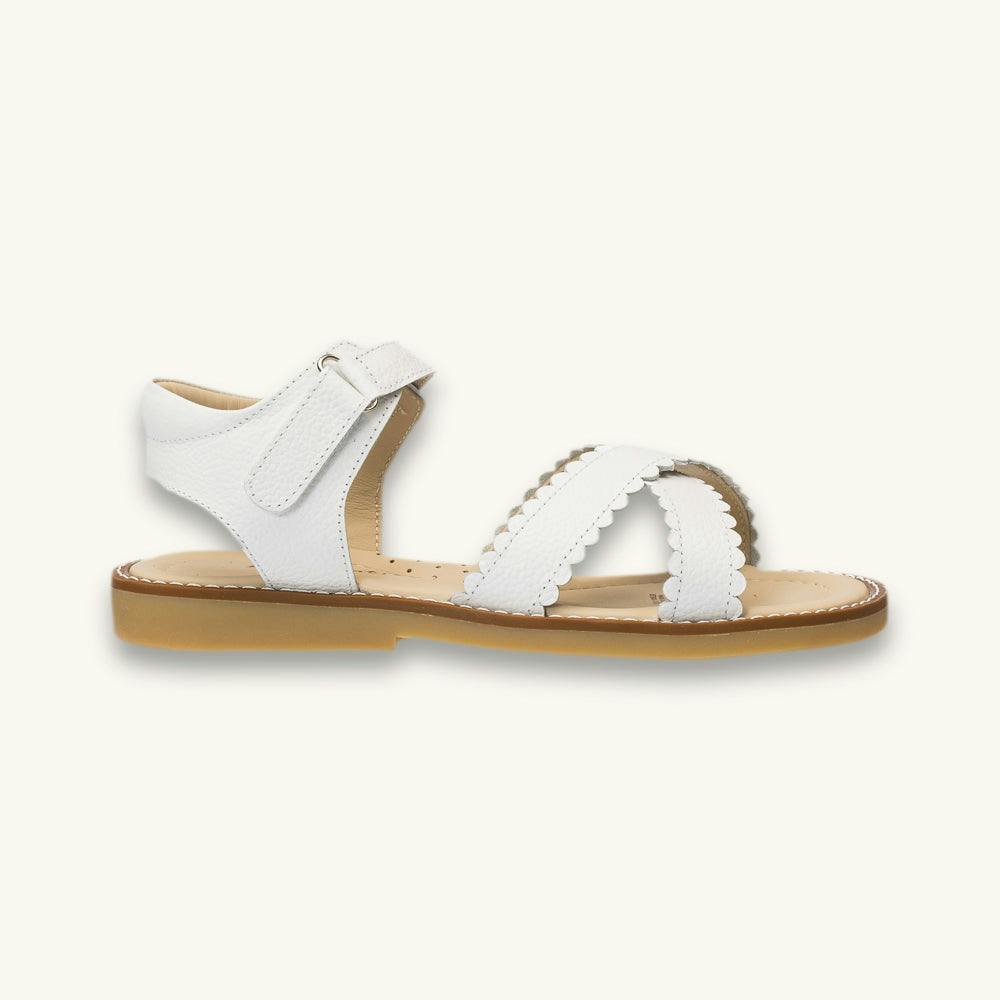 Bloom Sandal | White Leather