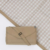 Outdoor Blanket - Beige Buffalo Check
