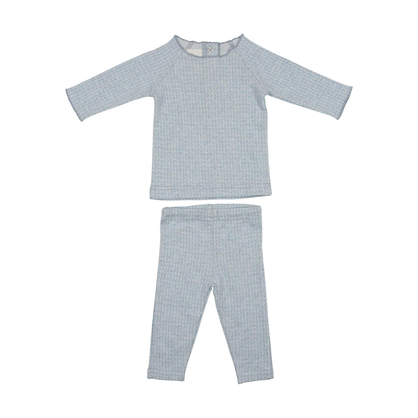Wave Stripe 2-Piece Top & Pant Set