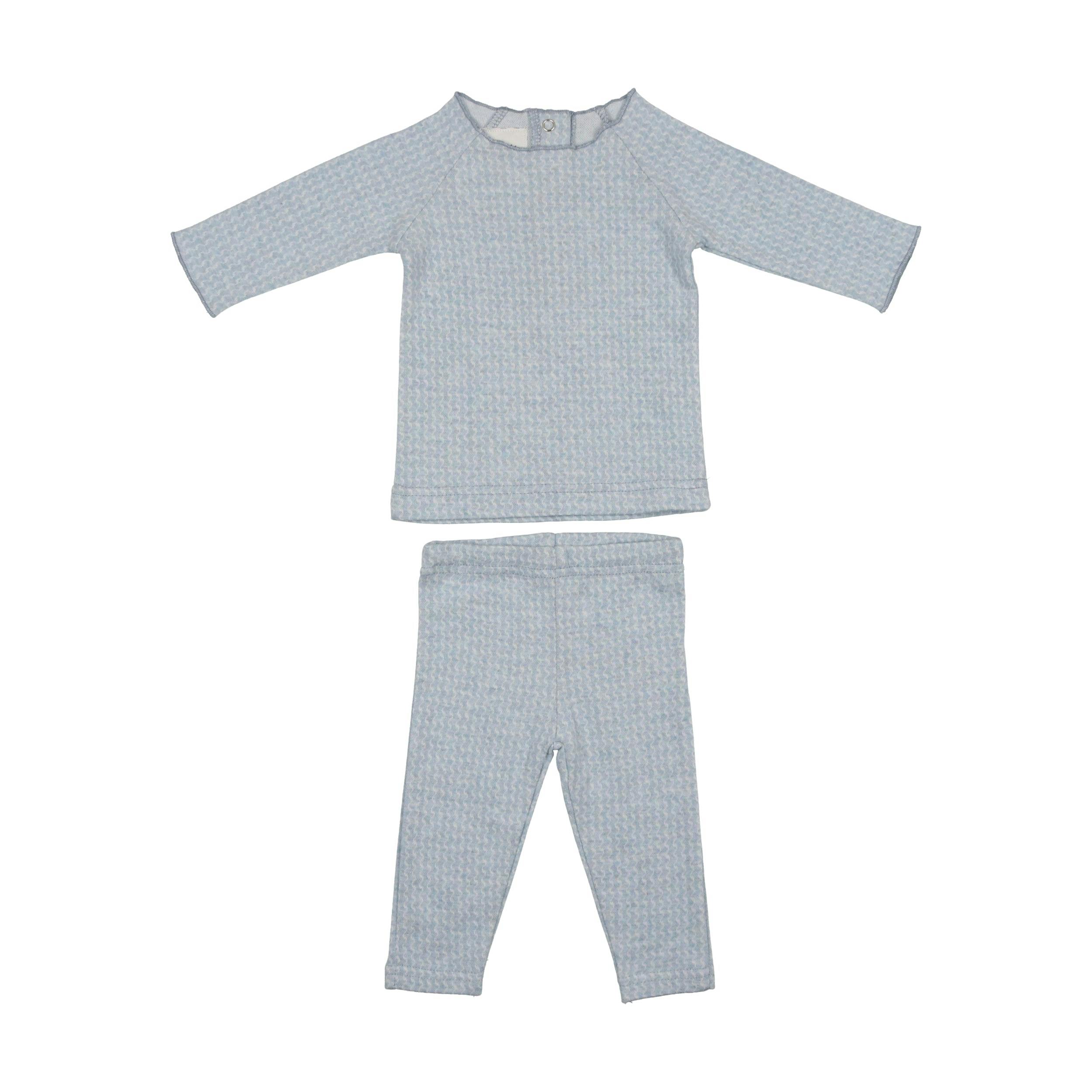 Wave Stripe 2-Piece Top & Pant Set