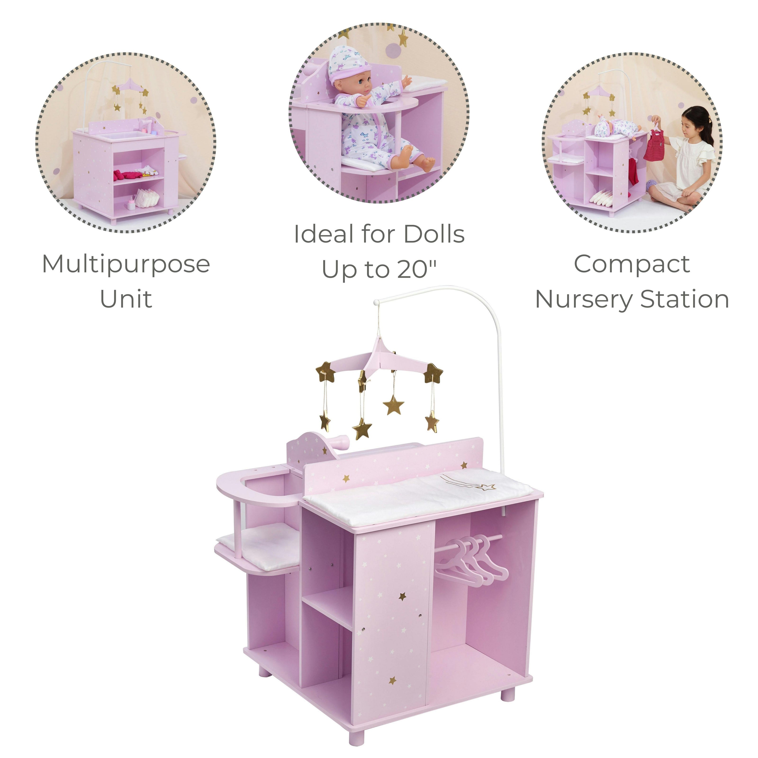 Twinkle Stars 4-in-1 Baby Doll Nursery & Changing Station