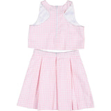 Houndstooth Top and Pleated Skirt