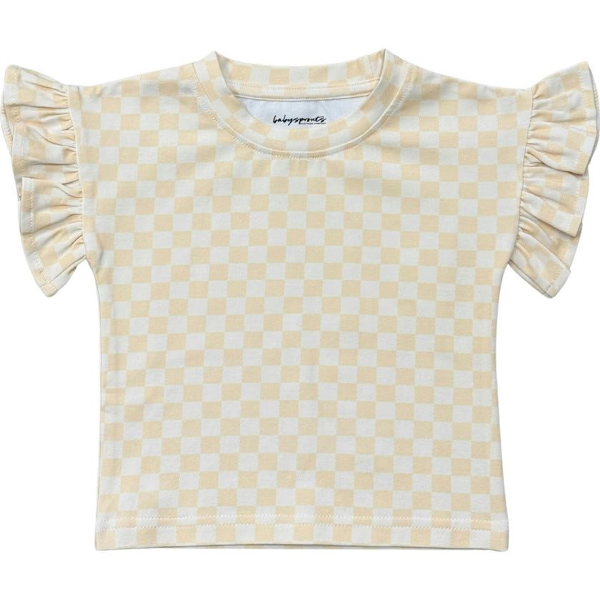 Girl's Ruffle Sleeve Top