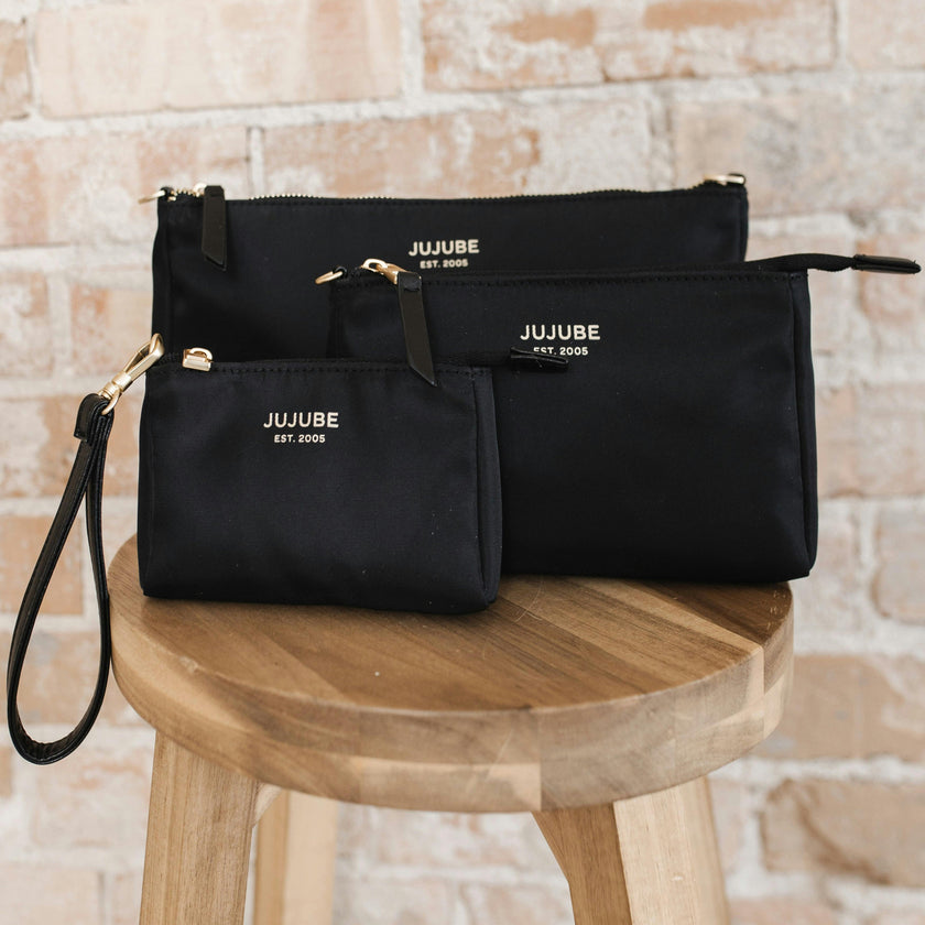 Diaper Bag-Fit 3-Piece Pouch Set
