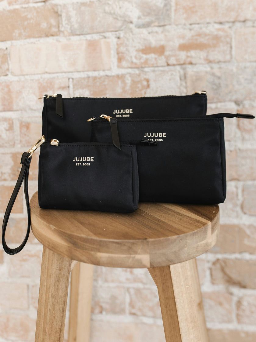 Diaper Bag-Fit 3-Piece Pouch Set