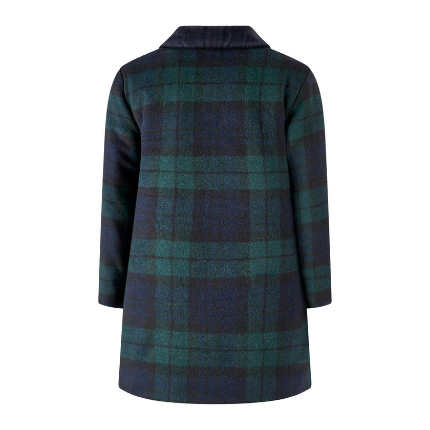Blackwatch Velvet Trim Coat