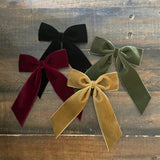 Big Velvet Bow, Burgundy