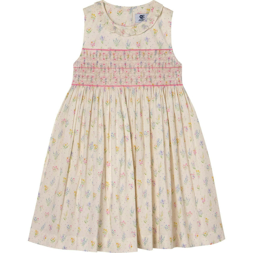 Hand-Smocked Girls Dress - Kacey