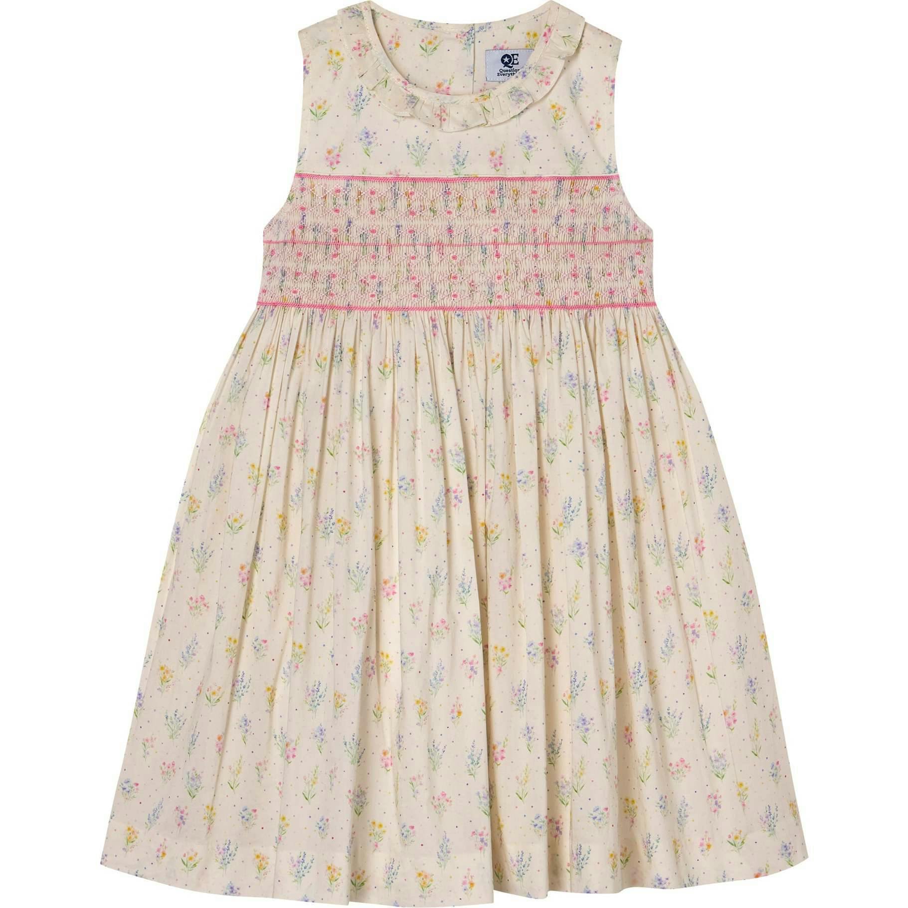 Hand-Smocked Girls Dress - Kacey