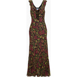 The Augustina Dress - Black Palampore Floral
