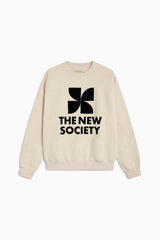 TNS Logo Woman Sweatshirt Whisper White Melange
