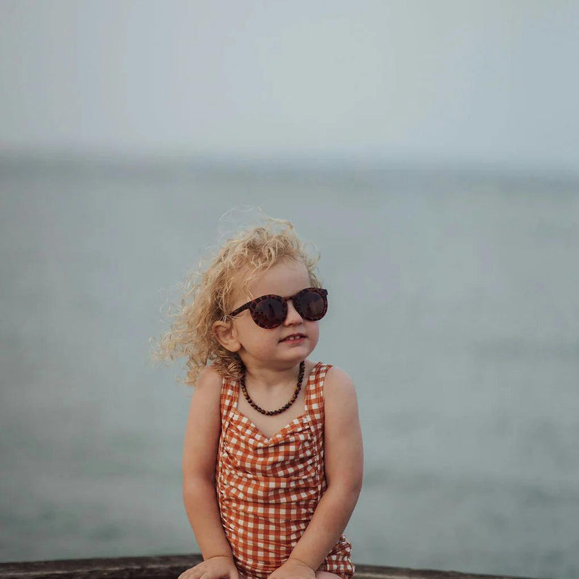 Vintage Girls 1 Piece Swimsuit | UPF + Recycled - Sienna Gingham