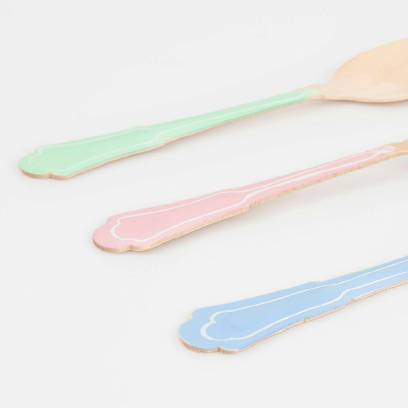 Elegant Mixed Color Wooden Cutlery Set