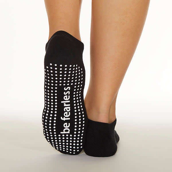 Be Fearless Grip Socks (Black/White)
