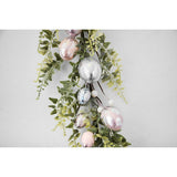 Pink, Blue and Silver Metallic Foil Speckle Easter Egg Garland