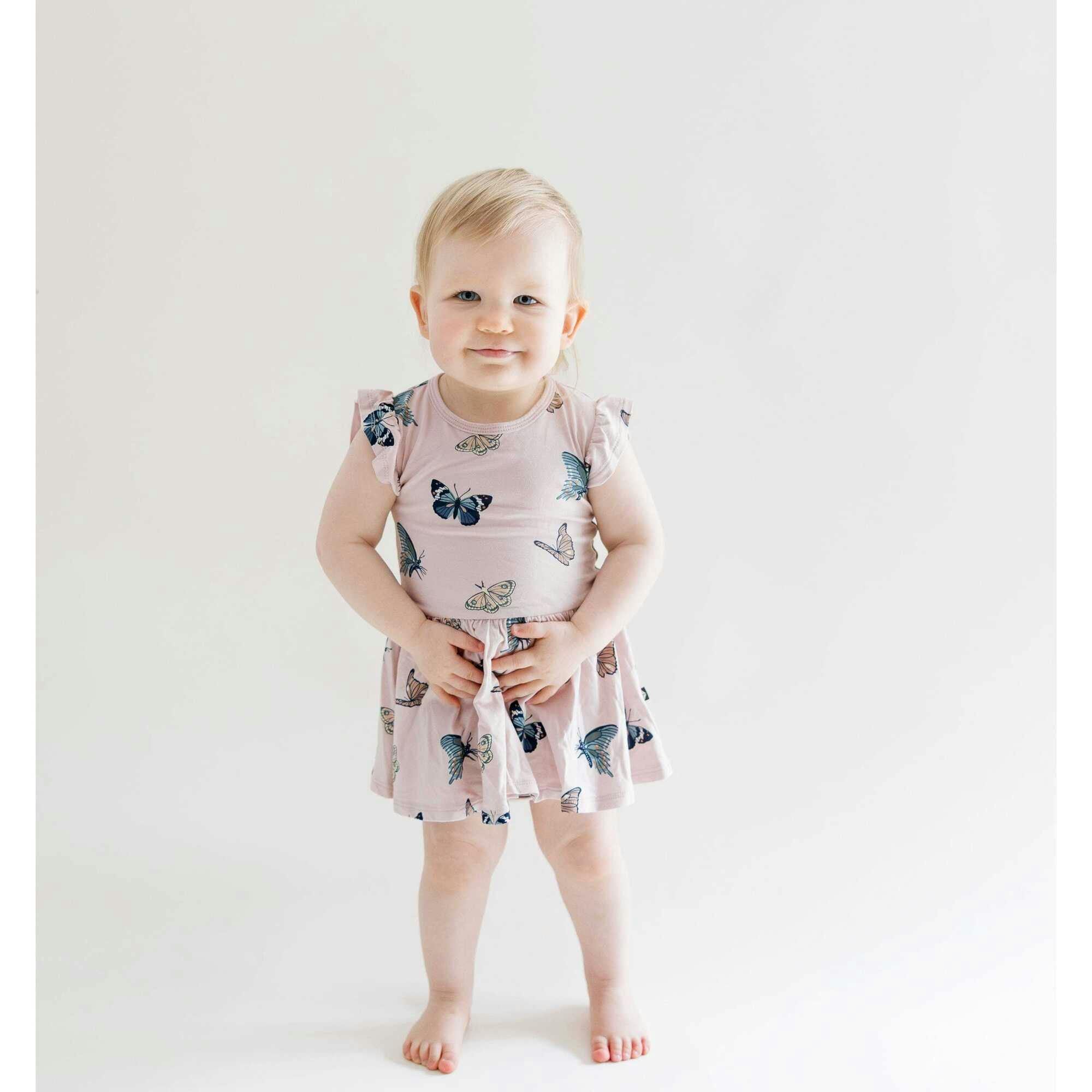 Twirl Bodysuit Dress, Pink