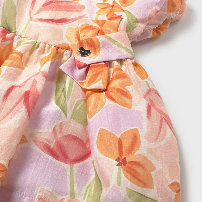 Lavender Baby Dress With Floral Print