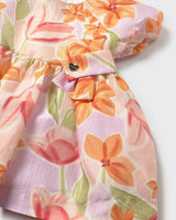 Lavender Baby Dress With Floral Print