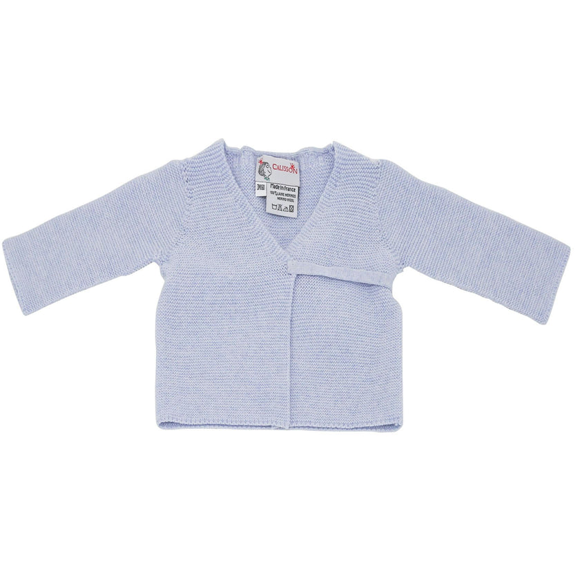 Little Royals Baby Tie-Front Sweater - Blue