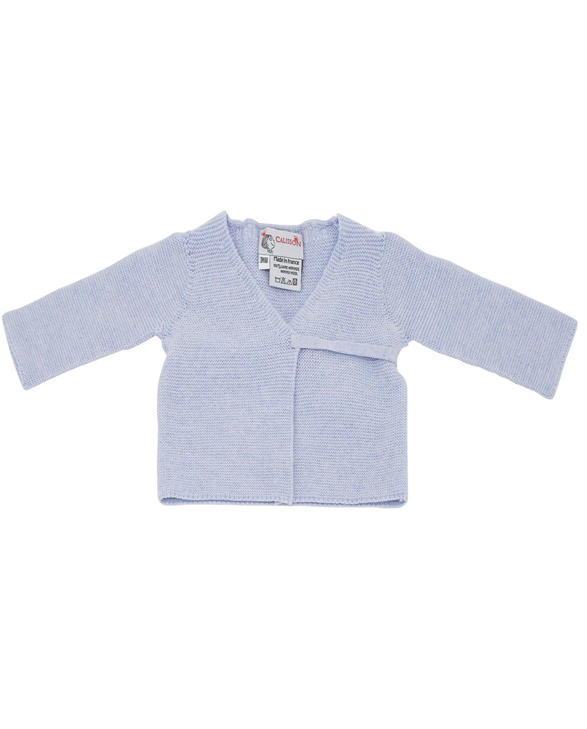 Little Royals Baby Tie-Front Sweater - Blue