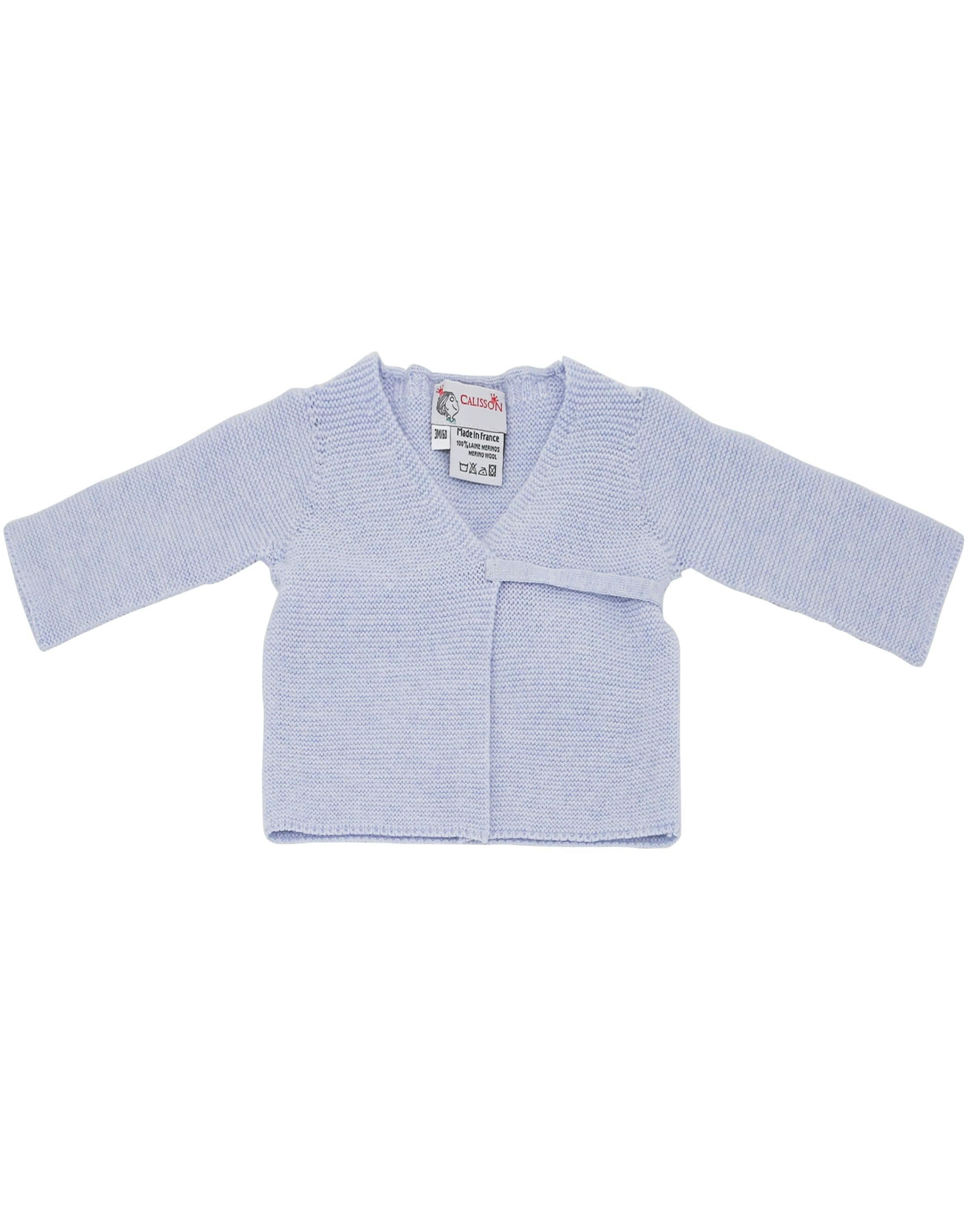 Little Royals Baby Tie-Front Sweater - Blue