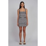 CARIA STRIPE CROCHET TOP