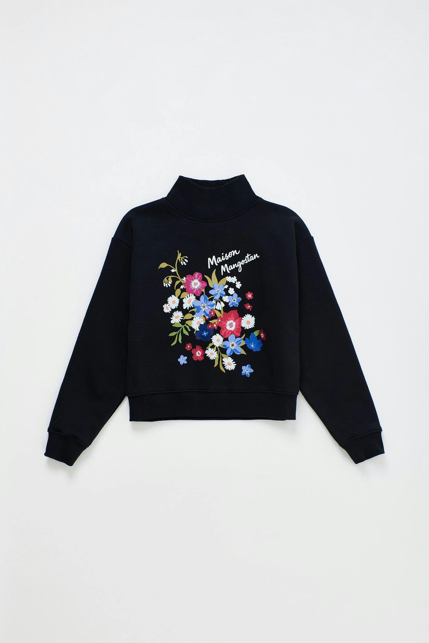 FLORECITAS SWEATSHIRT BLACK