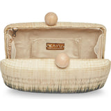 Akna Clutch, Black Ombre