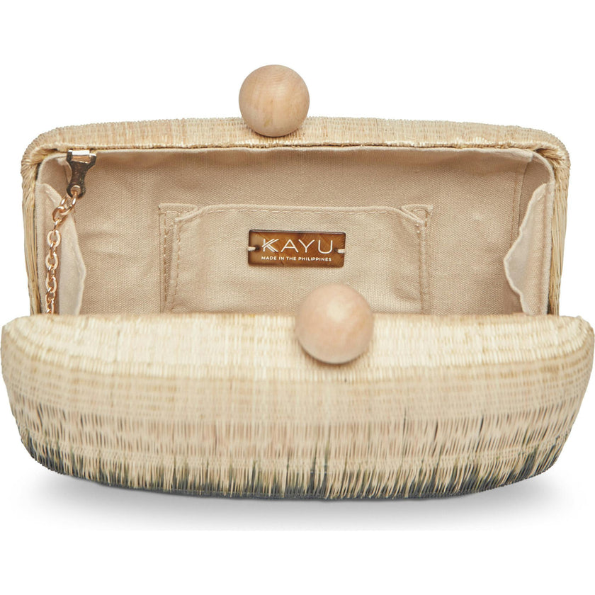 Akna Clutch, Black Ombre