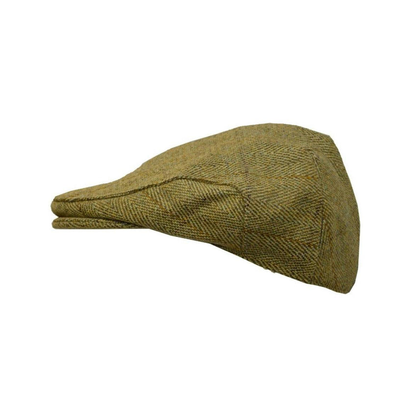 Lyall Tweed Flat Cap - Sand