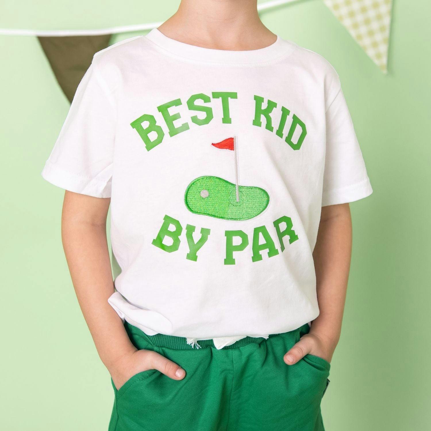 Best Kid By Par Patch Short Sleeve T-Shirt - White