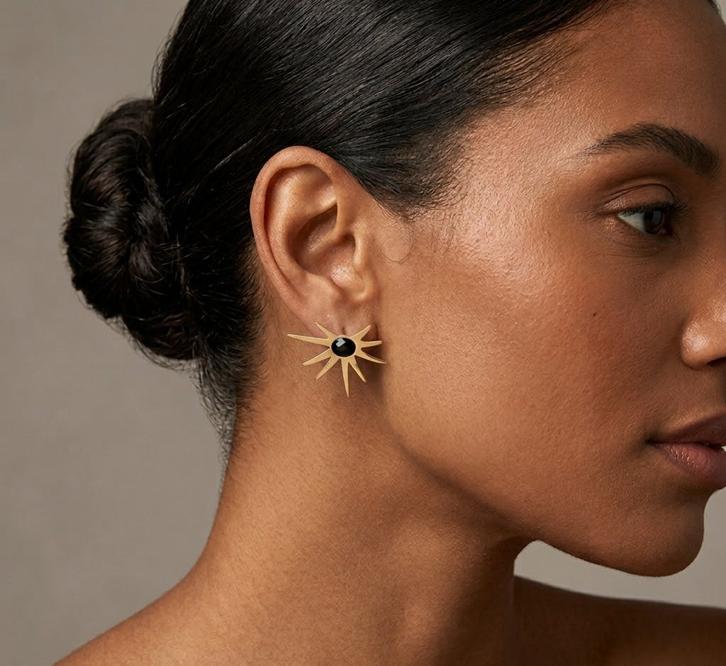 Sunburst Stud Earrings