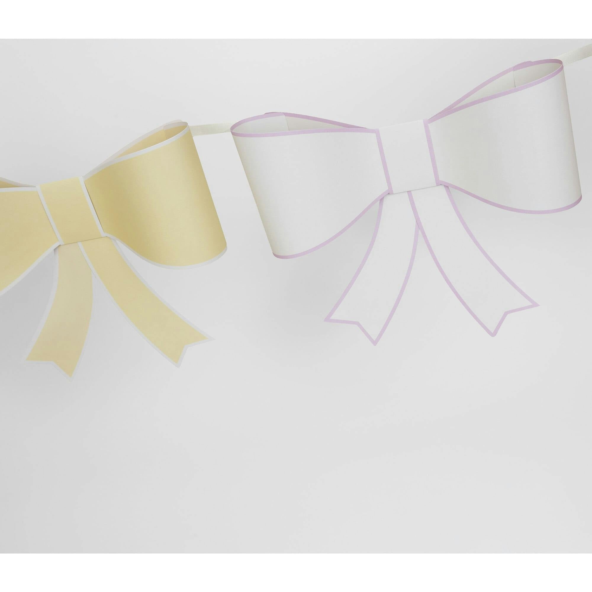 3D Paper Bow Garland