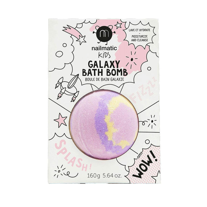 Bath Bomb for Kids GALAXY SUPERNOVA Pink Yellow Purple