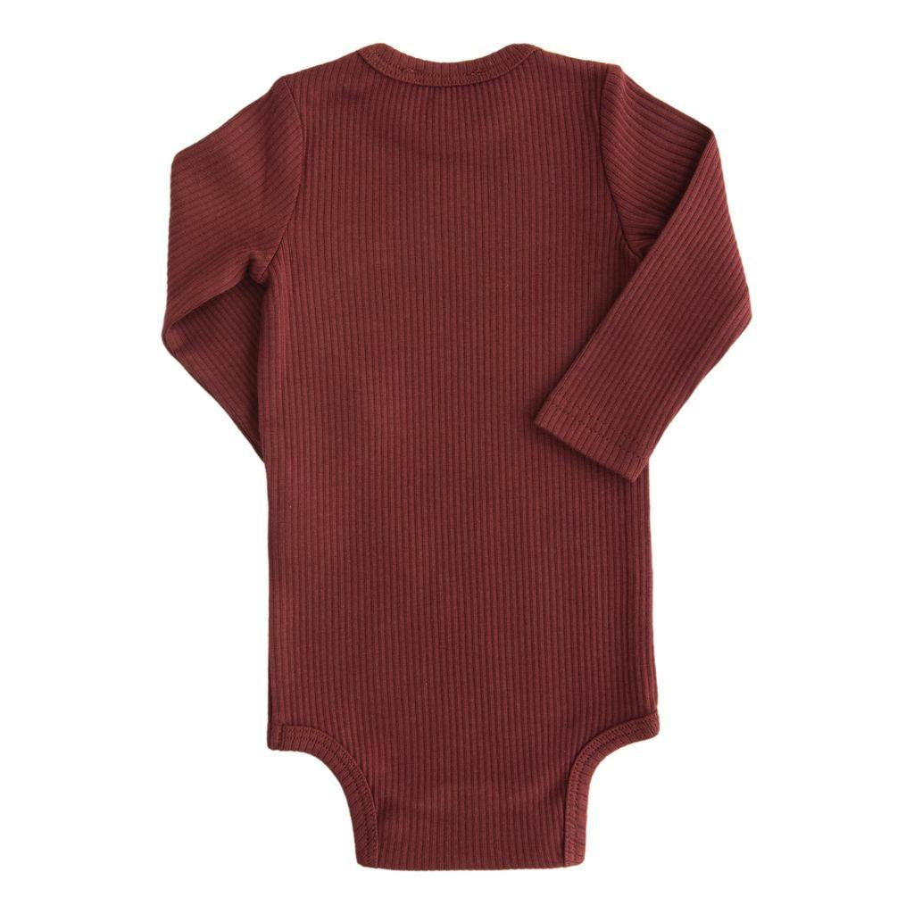 Red Rust Long Sleeved Modal Bodysuit