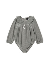 Herringbone Stretch Bubble Black