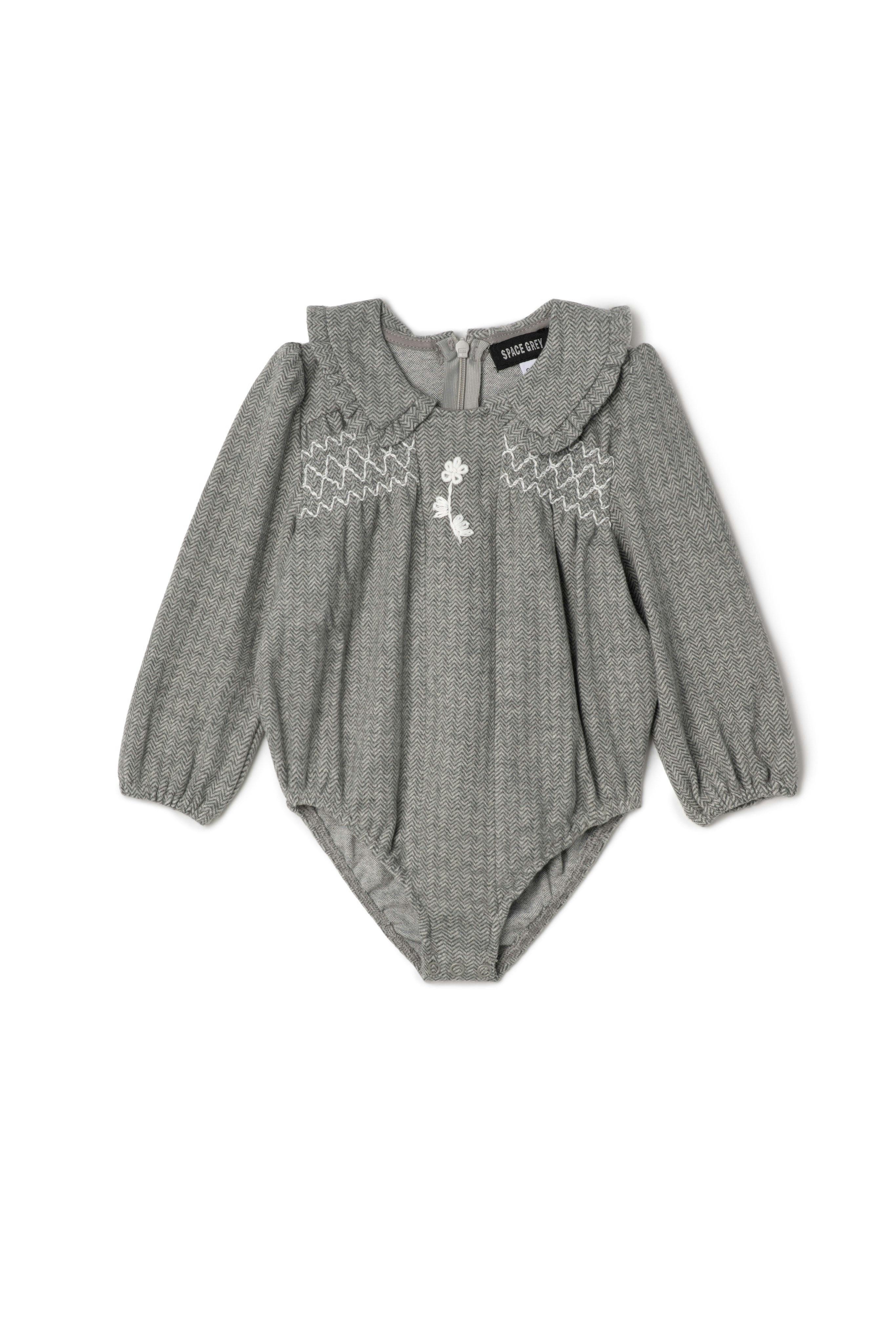 Herringbone Stretch Bubble Black