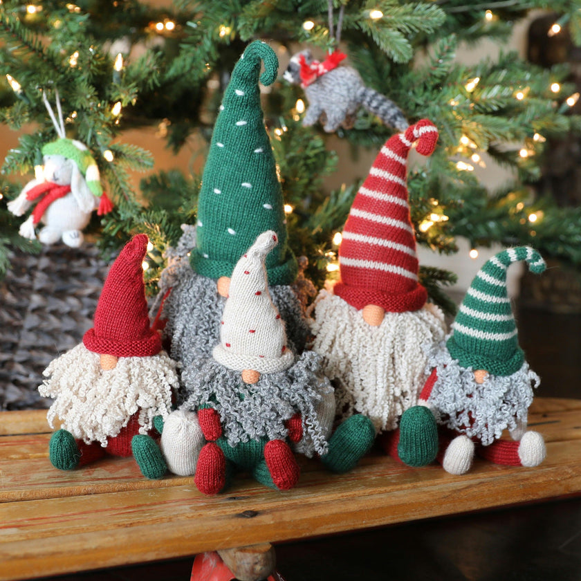 Sitting Gnome Santa