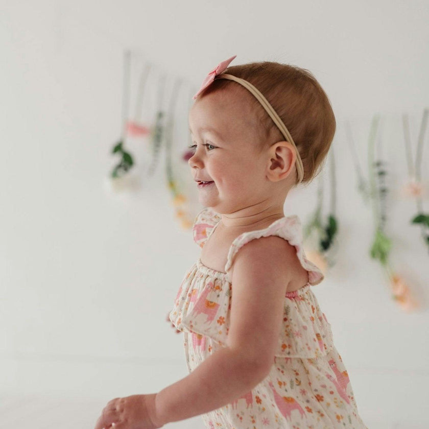 Baby Girl Gauze Bubble Romper