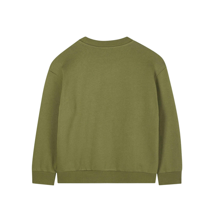 Olive Green Tiger Logo Sweatshirt
