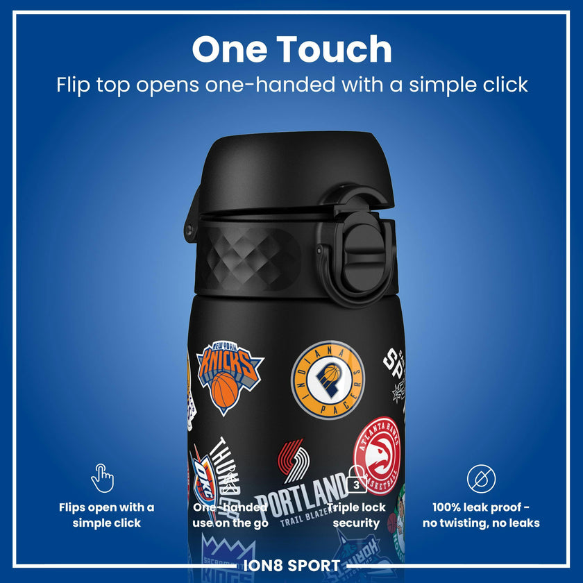 18oz - NBA x ION8 Sport Waterbottle - Recyclon Plastic, BPA Free - NBA Multi-Team
